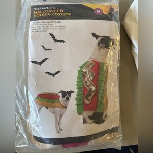 New in Package Vibrant Life Hotdog Dog Costume Clothing Size  Medium